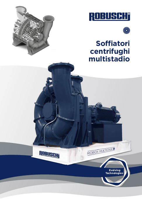 Soffiatore centrifugo multistadio Robuschi